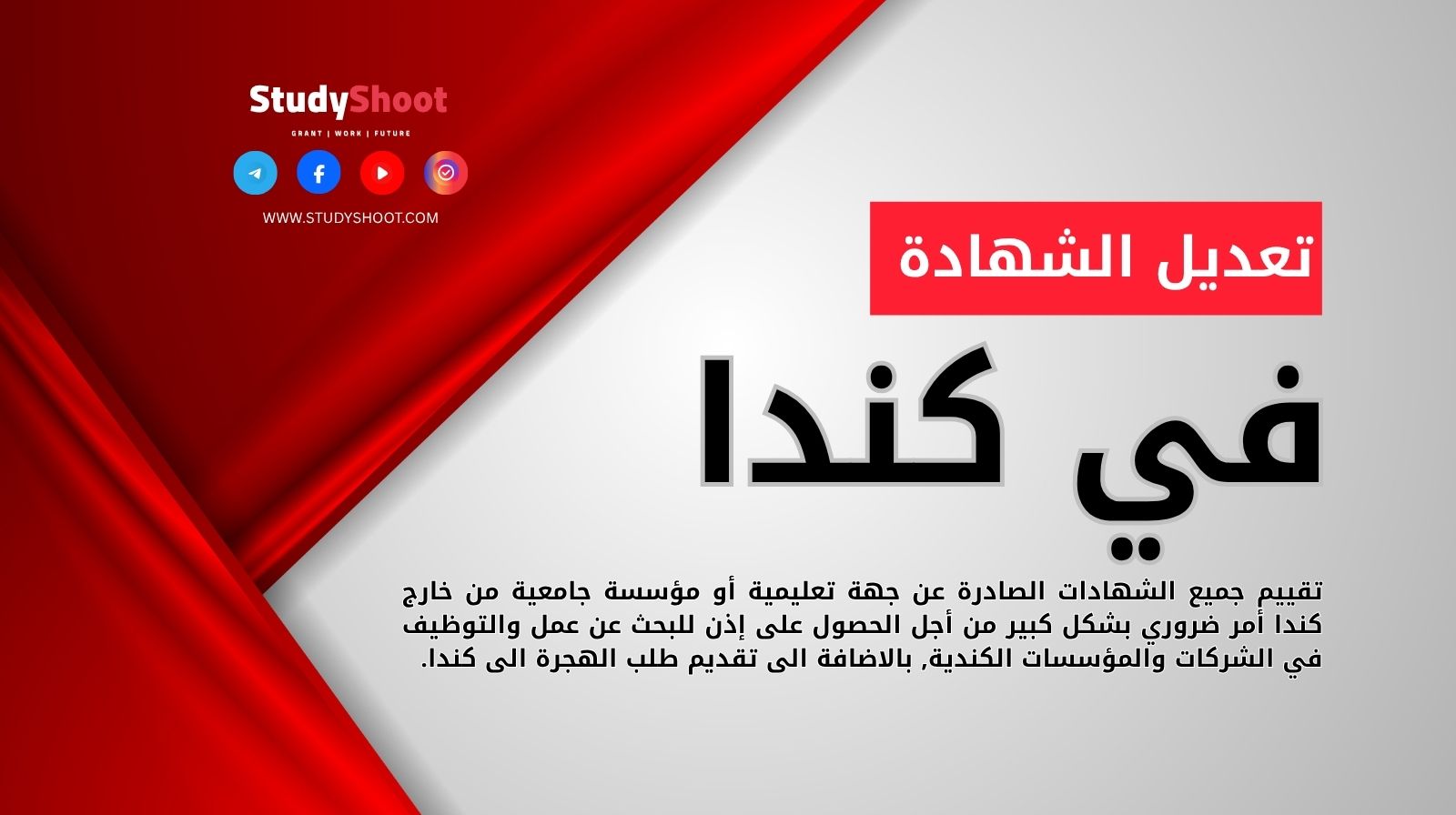 تعديل الشهادة في كندا