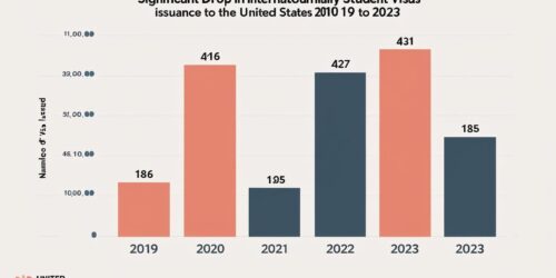 انخفاض في إصدار تأشيرات الطلاب الدوليين إلى الولايات المتحدة