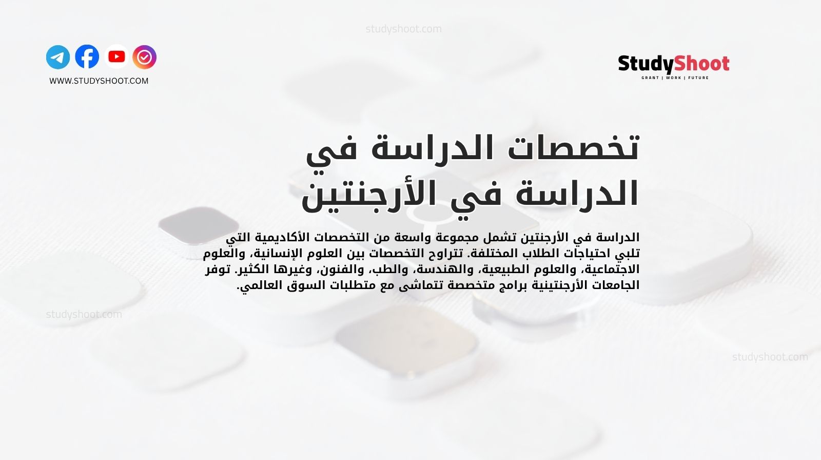 تخصصات الدراسة في الدراسة في الأرجنتين