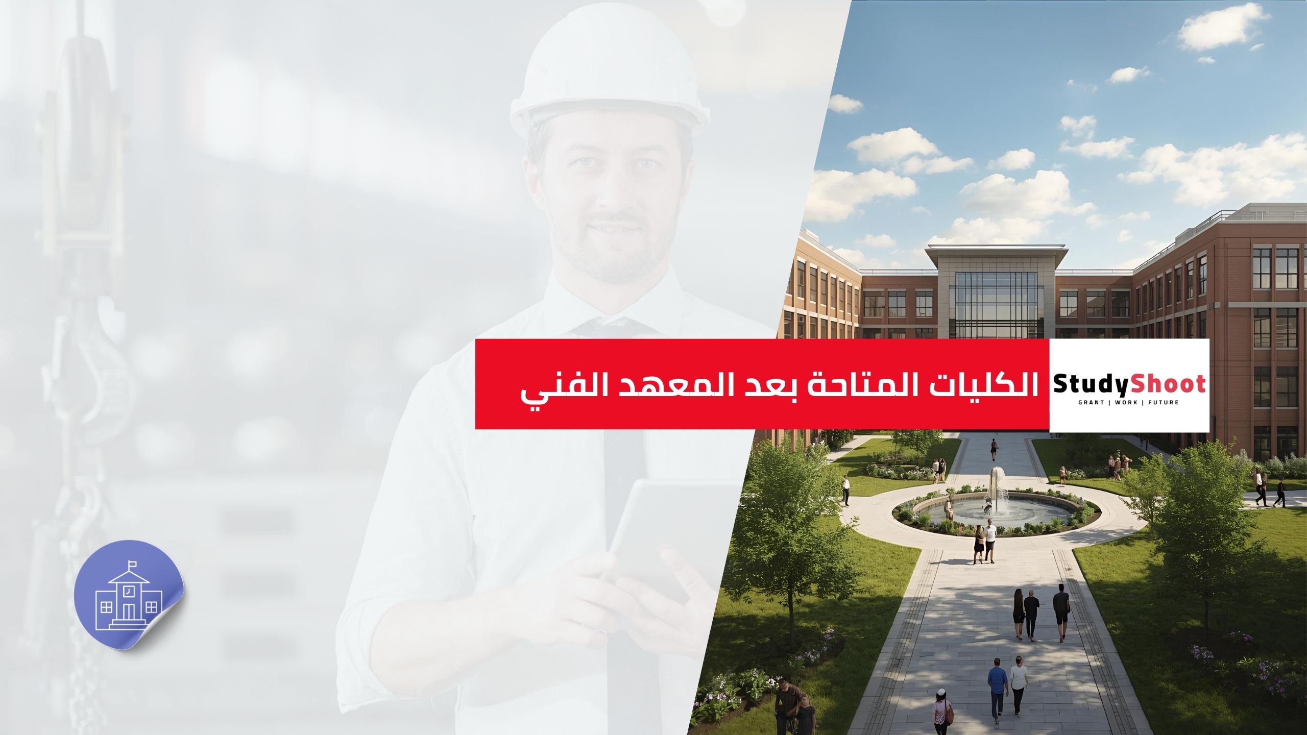 الكليات المتاحة بعد المعهد الفني الصناعي