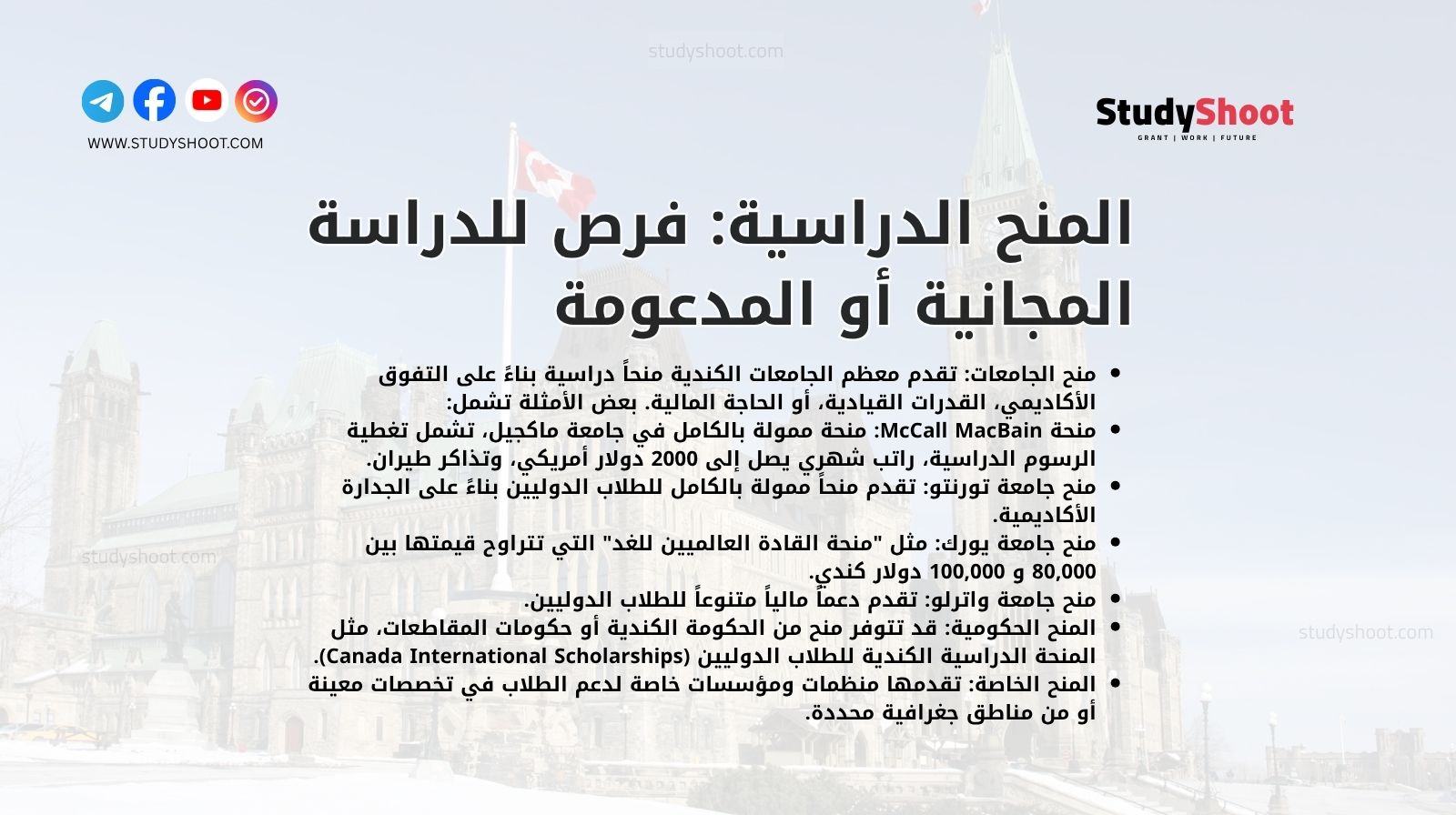 المنح الدراسية: فرص للدراسة المجانية أو المدعومة