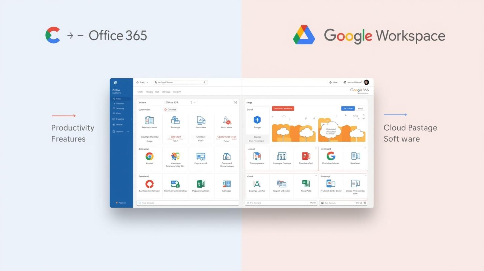 مقارنة بين أوفيس 365 و جوجل وورك سبيس: أيهما أفضل للطلاب؟