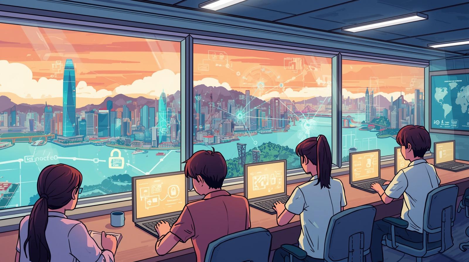 عن دراسة الأمن السيبراني في هونج كونج