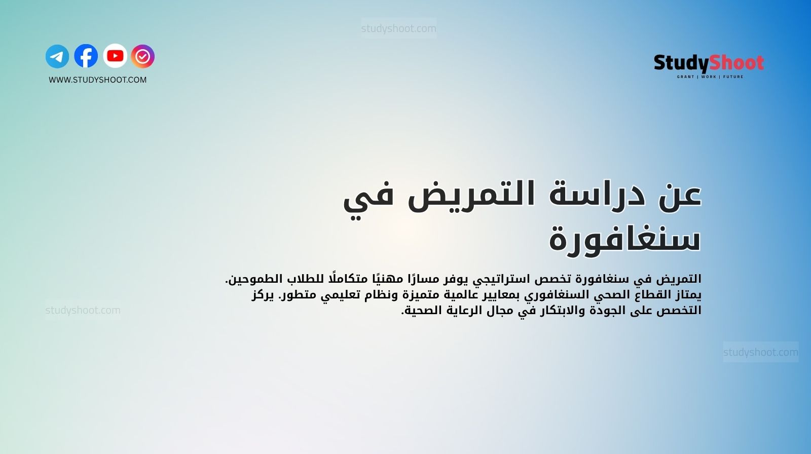 عن دراسة التمريض في سنغافورة