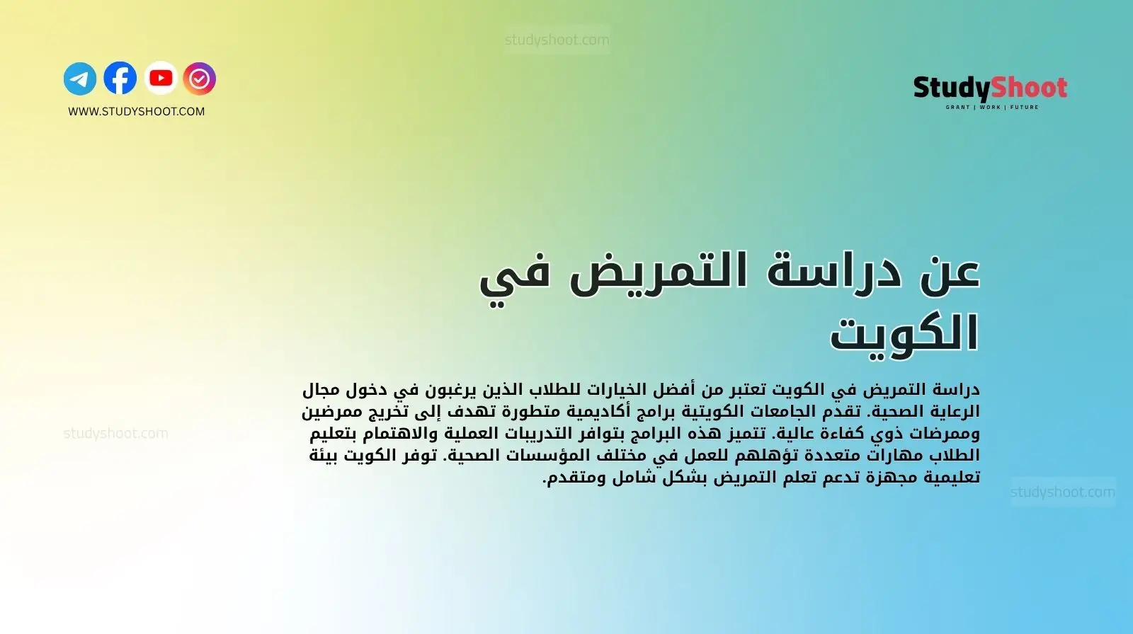 عن دراسة التمريض في الكويت