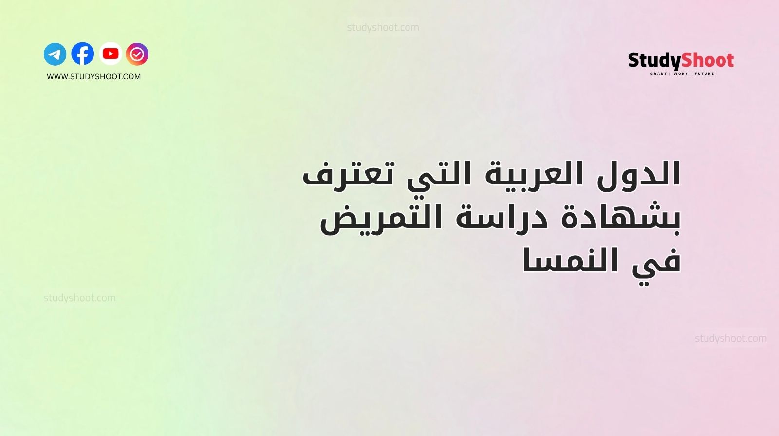 الدول العربية التي تعترف بشهادة دراسة التمريض في النمسا