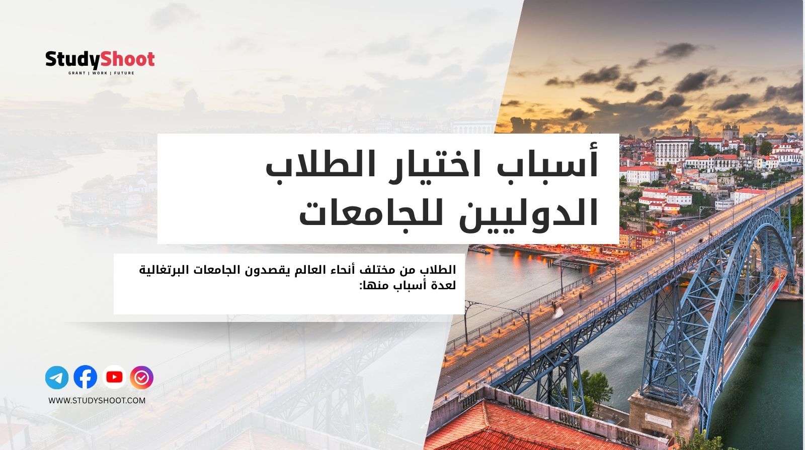 أسباب اختيار الطلاب الدوليين للجامعات البرتغالية