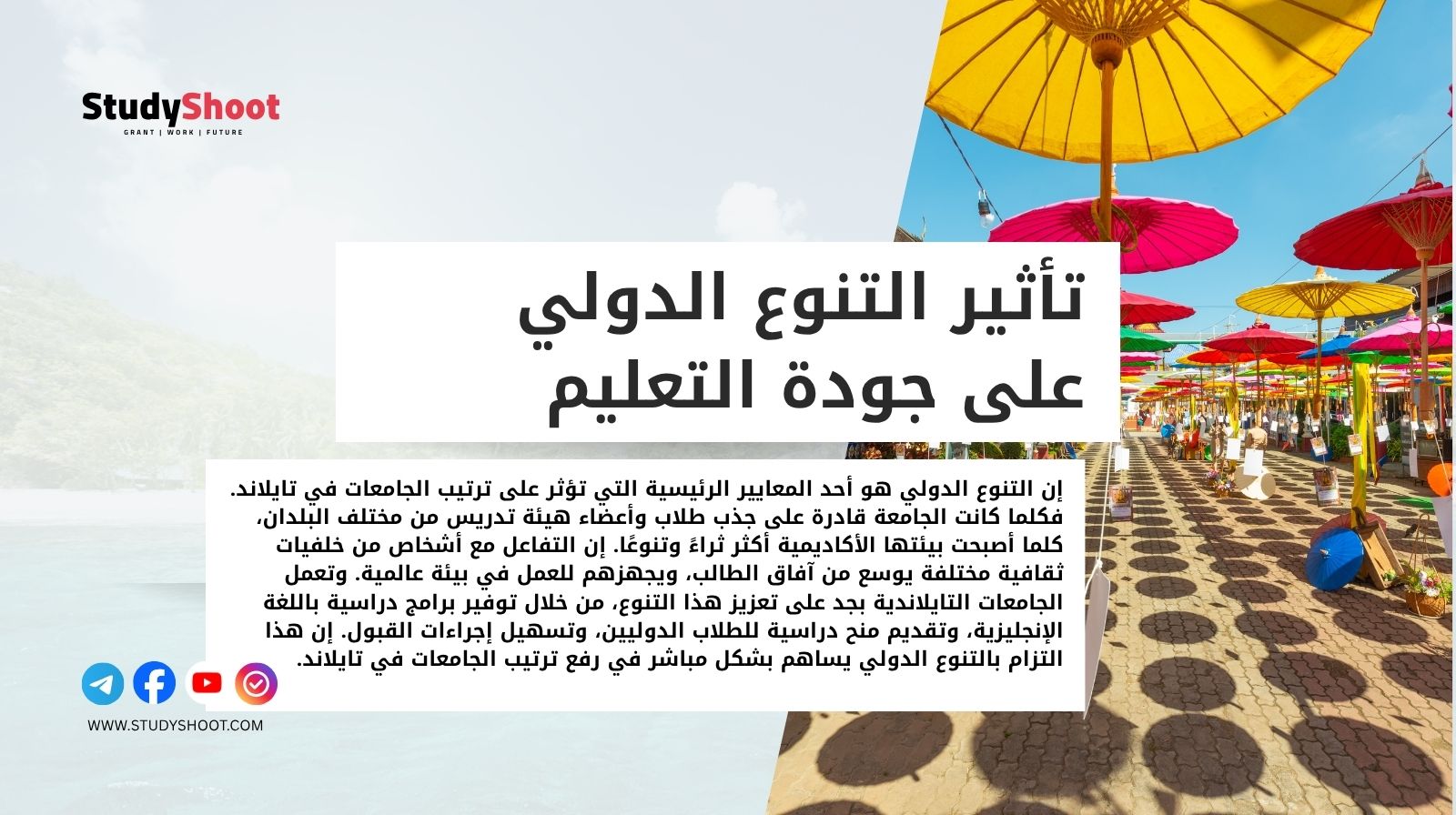 تأثير التنوع الدولي على جودة التعليم