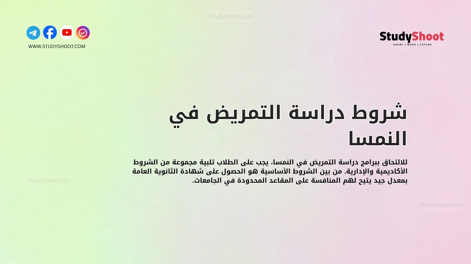 شروط دراسة التمريض في النمسا