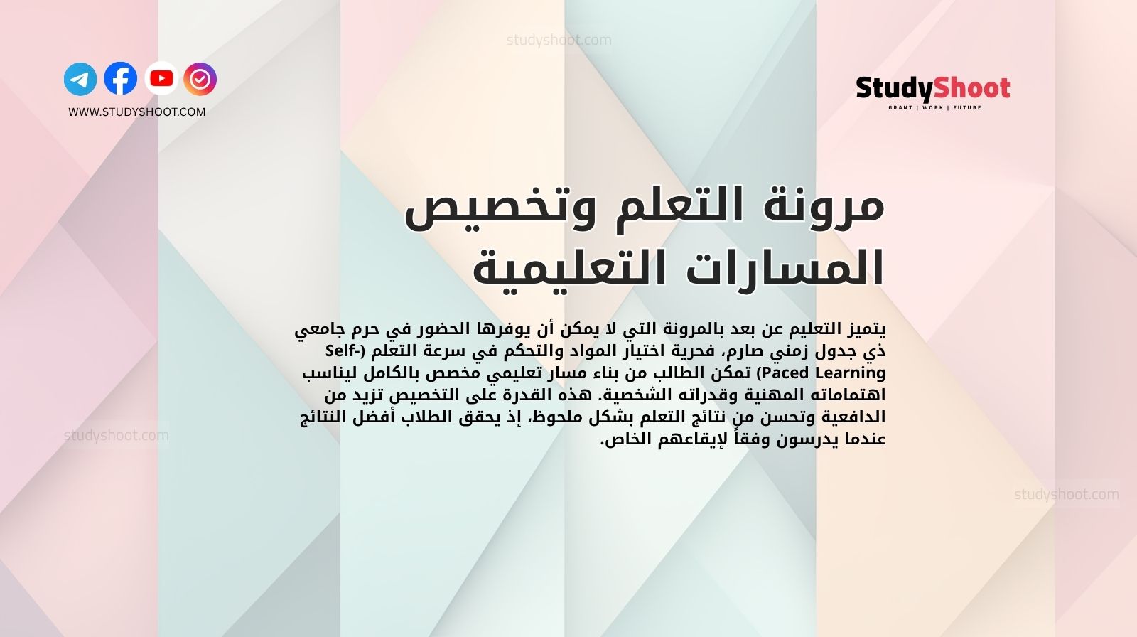 مرونة التعلم وتخصيص المسارات التعليمية