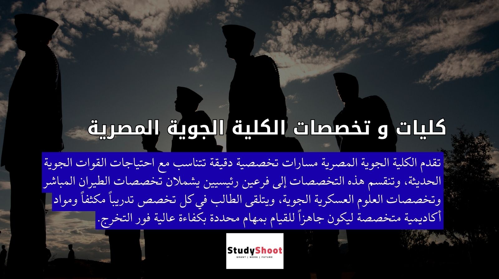 كليات و تخصصات الكلية الجوية المصرية