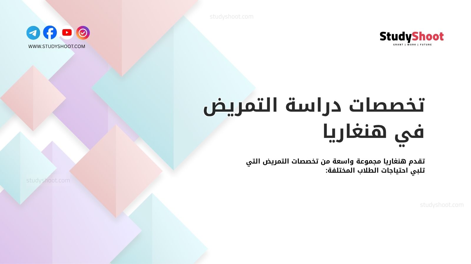 تخصصات دراسة التمريض في هنغاريا