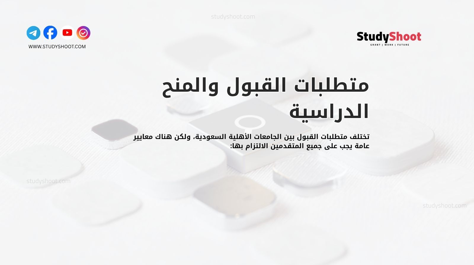 متطلبات القبول والمنح الدراسية