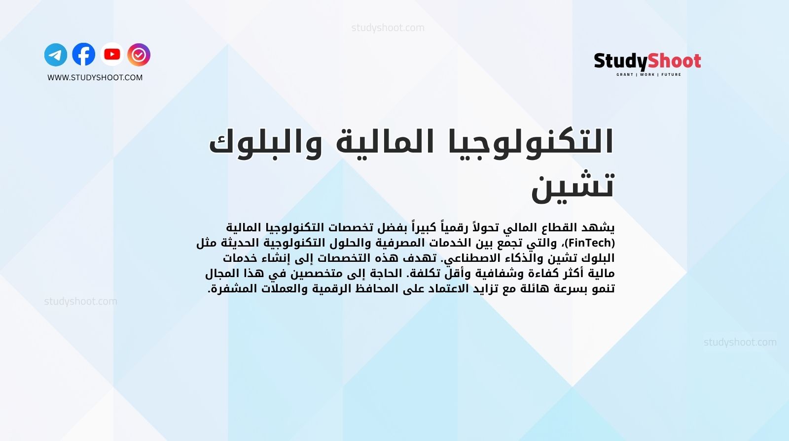 التكنولوجيا المالية والبلوك تشين