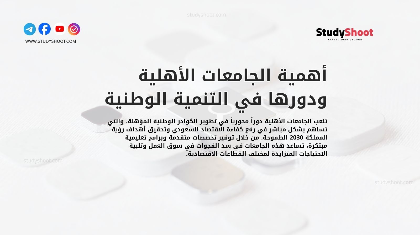 أهمية الجامعات الأهلية ودورها في التنمية الوطنية