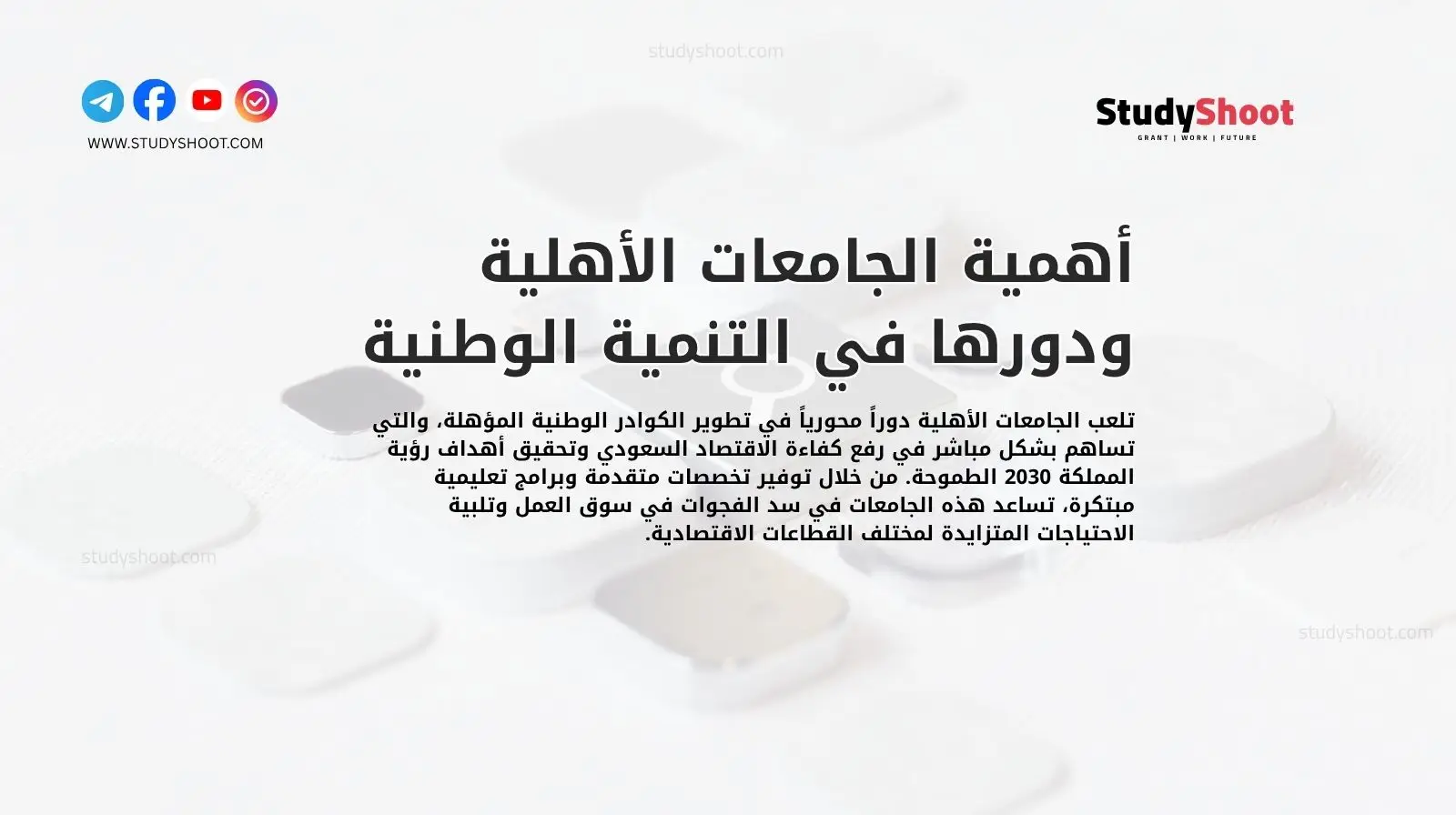 أهمية الجامعات الأهلية ودورها في التنمية الوطنية