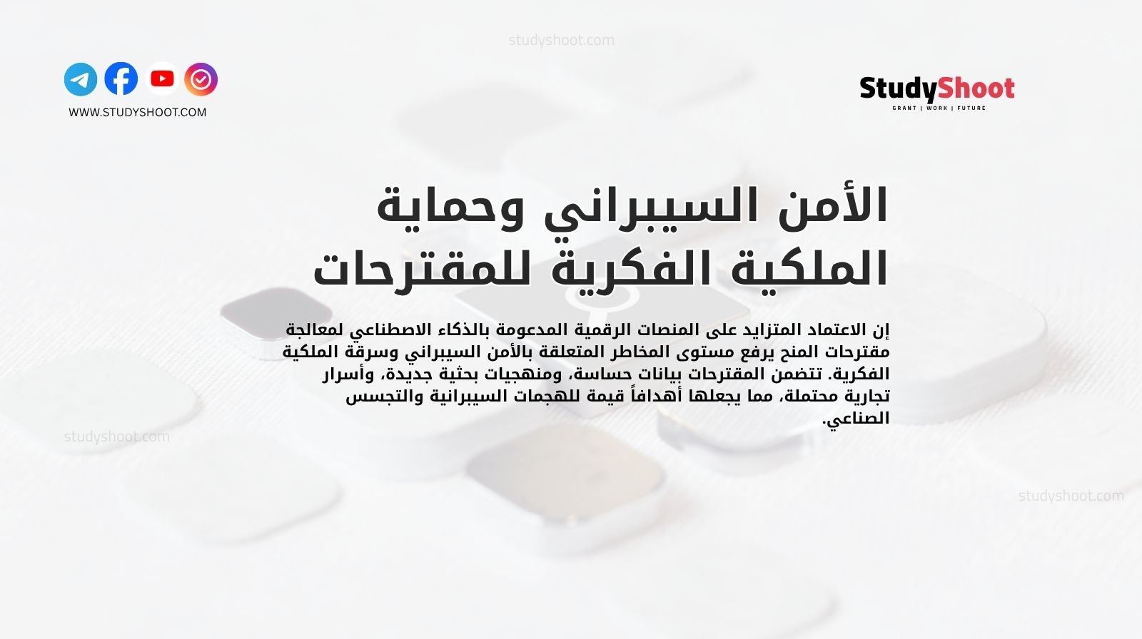 الأمن السيبراني وحماية الملكية الفكرية للمقترحات