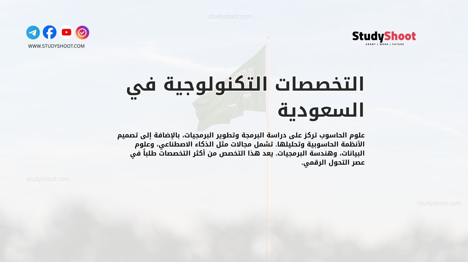 التخصصات التكنولوجية في السعودية