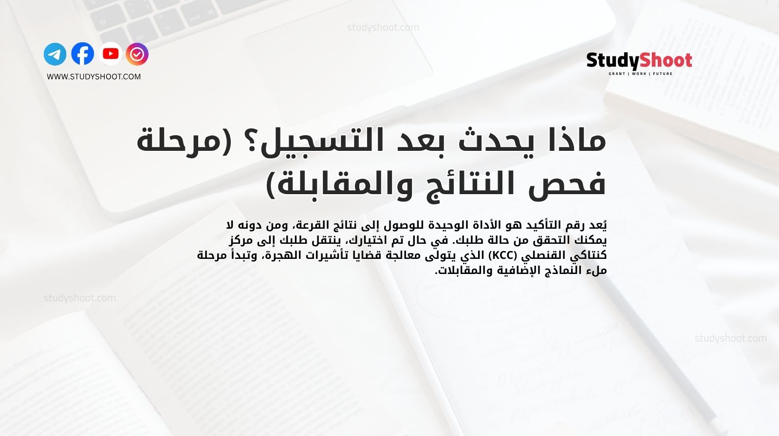 ماذا يحدث بعد التسجيل؟