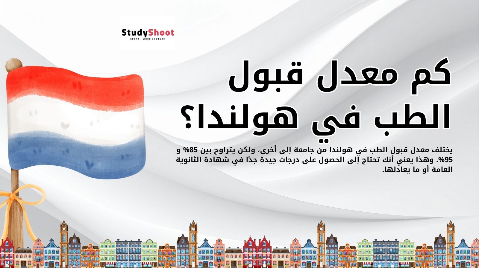 كم معدل قبول الطب في هولندا؟