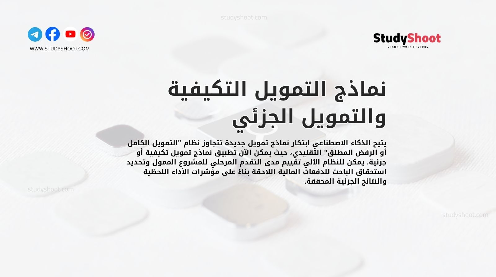 نماذج التمويل التكيفية والتمويل الجزئي