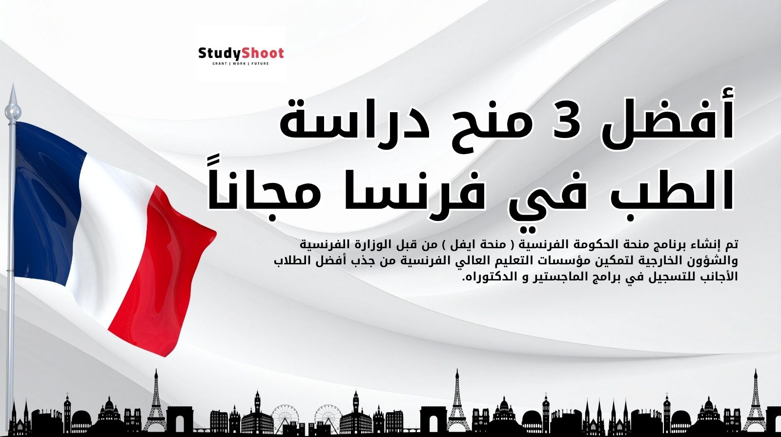 أفضل 3 منح دراسة الطب في فرنسا مجاناً