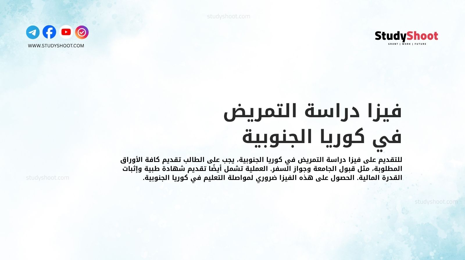 فيزا دراسة التمريض في كوريا الجنوبية