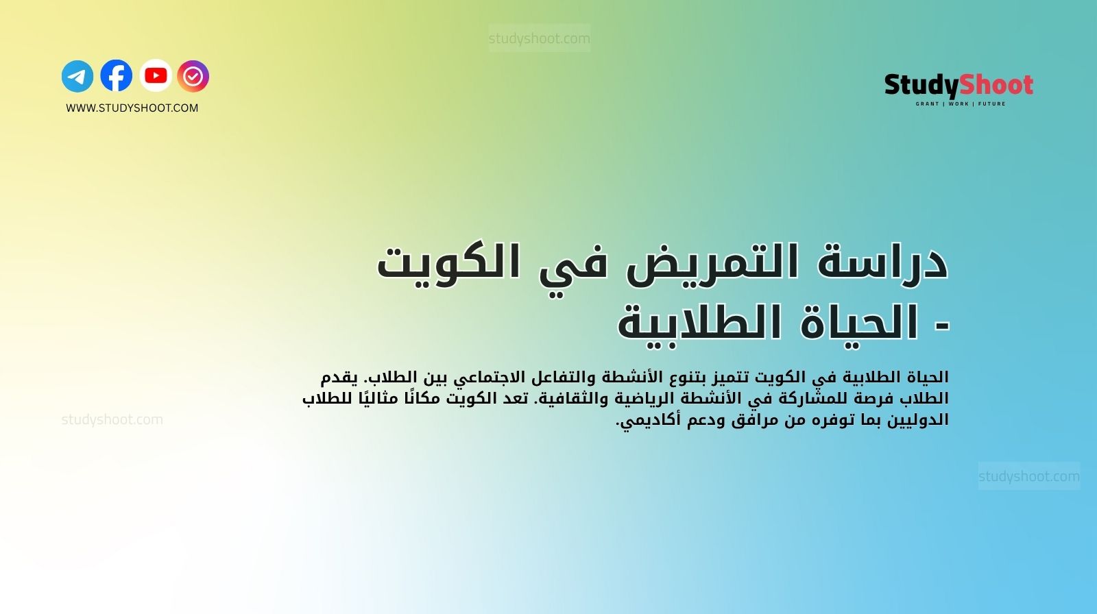 دراسة التمريض في الكويت - الحياة الطلابية