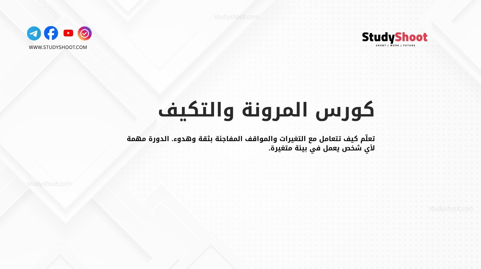 كورس المرونة والتكيف