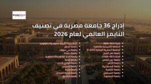 إدراج 36 جامعة مصرية في تصنيف التايمز العالمي لعام 2026