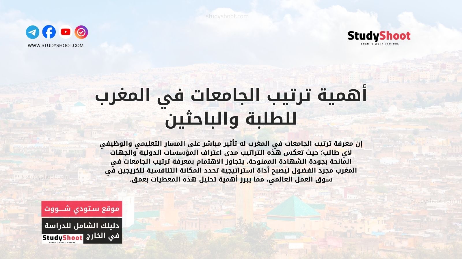 أهمية ترتيب الجامعات في المغرب للطلبة والباحثين