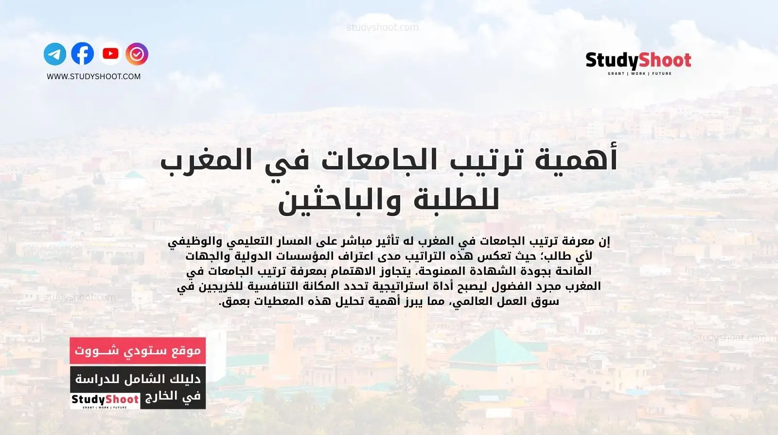 أهمية ترتيب الجامعات في المغرب للطلبة والباحثين