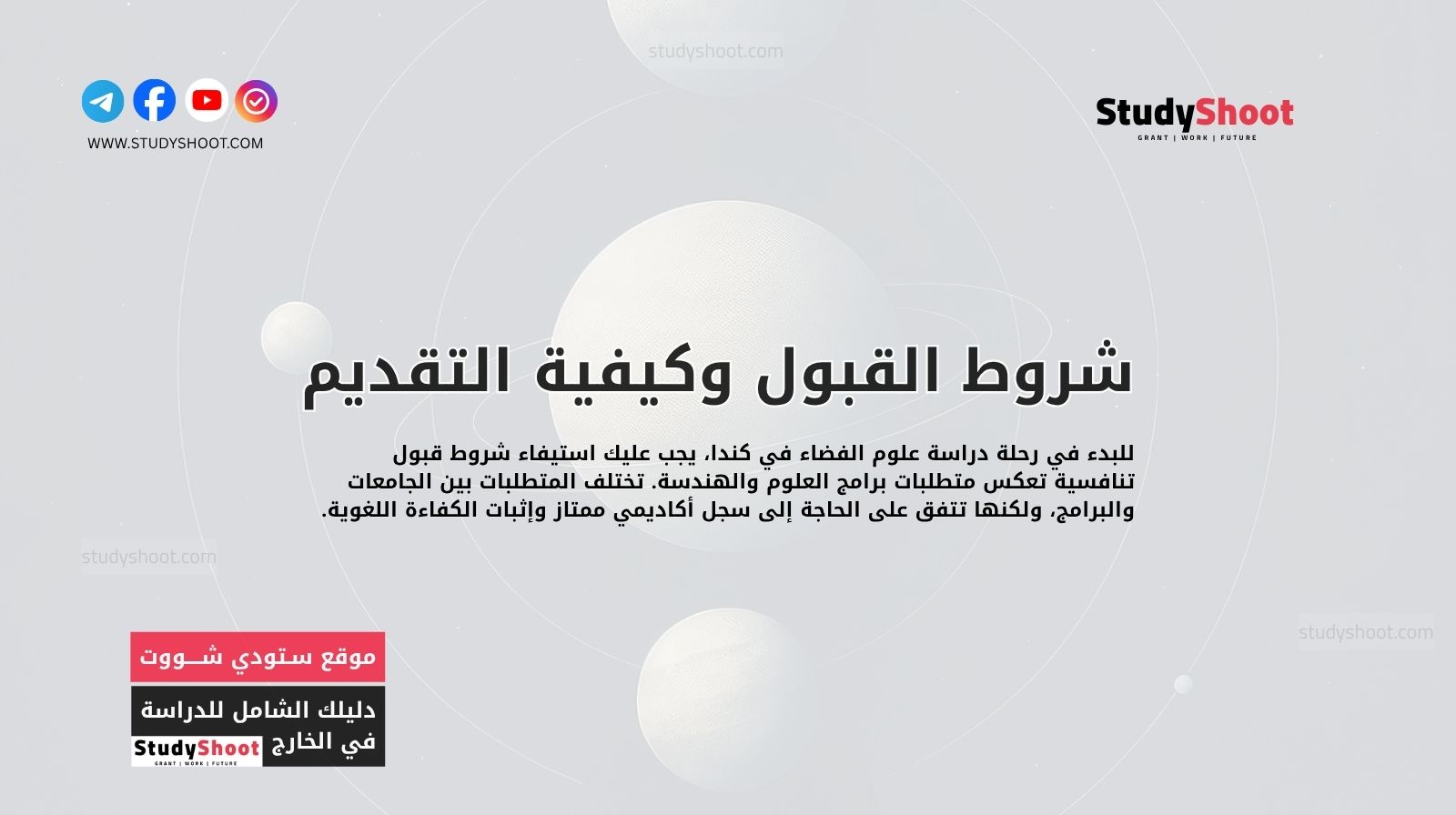 شروط القبول وكيفية التقديم