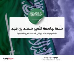 منحة جامعة الأمير محمد بن فهد