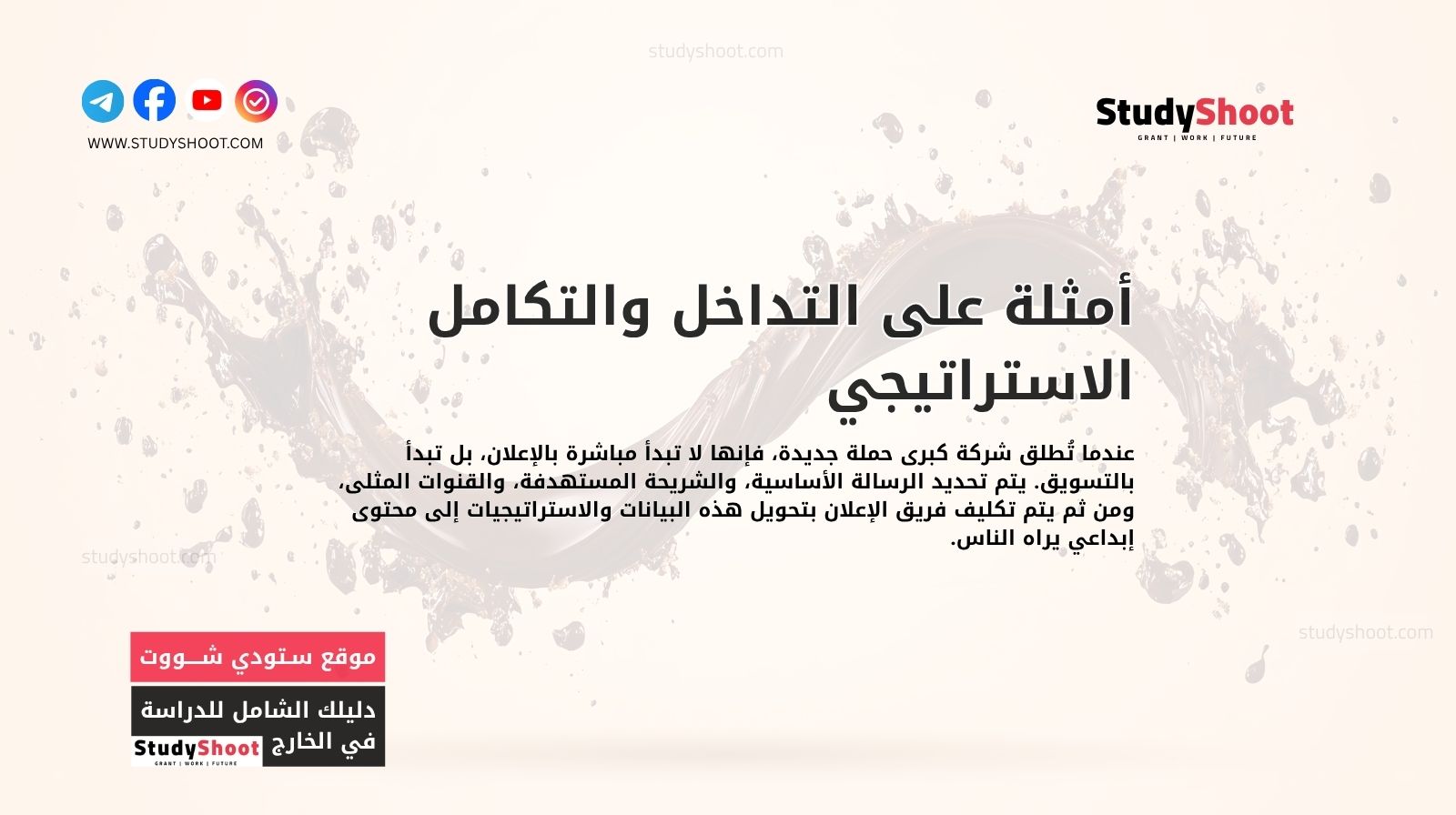 أمثلة على التداخل والتكامل الاستراتيجي