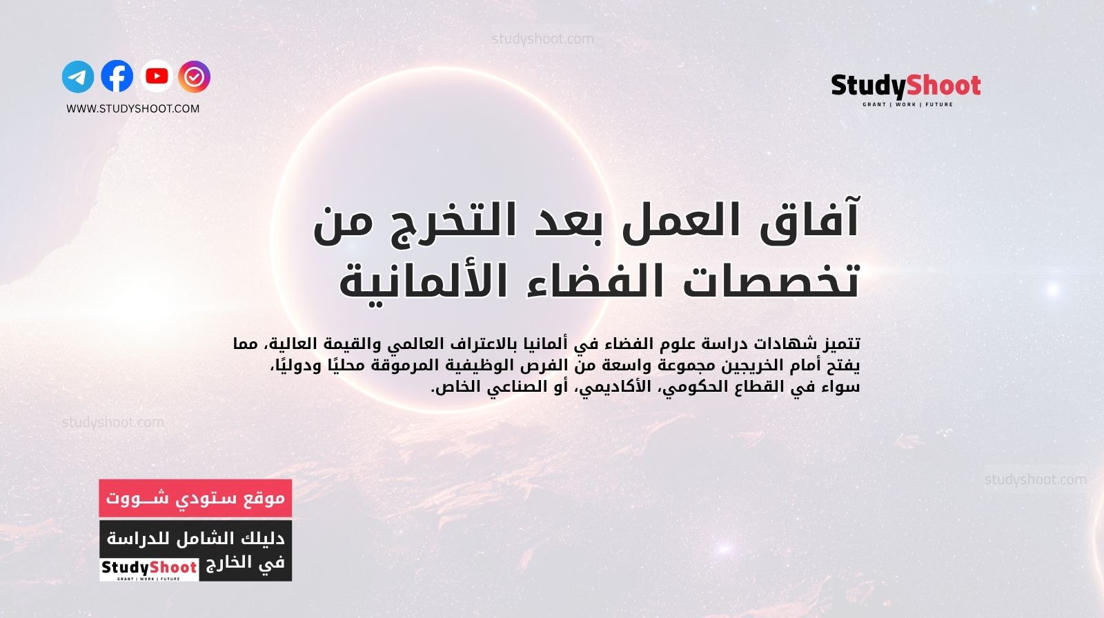 آفاق العمل بعد التخرج من تخصصات الفضاء الألمانية