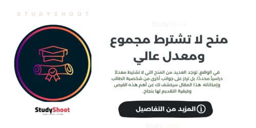 منح لا تشترط مجموع ومعدل عالي جمعناها لك في قائمة واحدة