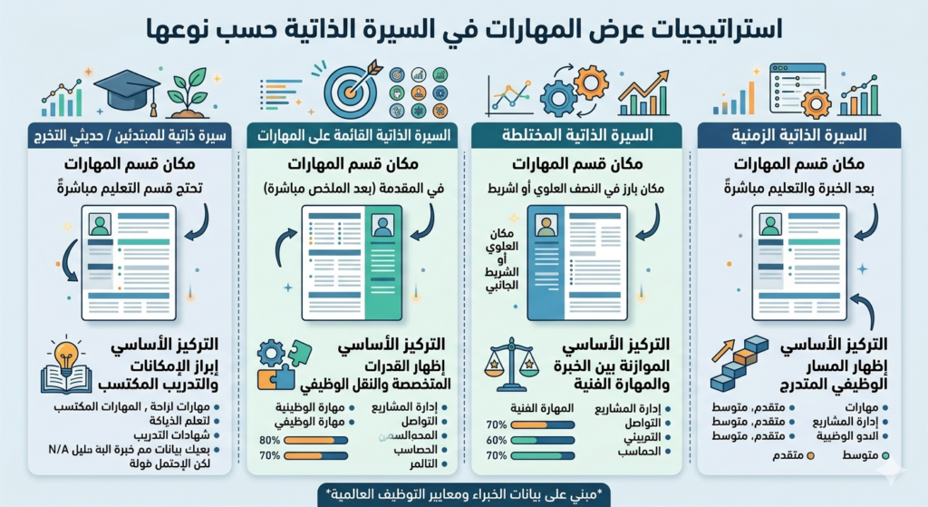 ستودي شووت كيف؟ مهارات في السيرة الذاتية