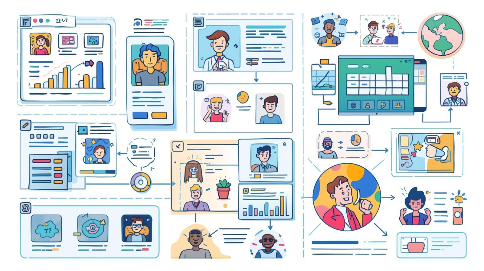 3. اختيار الألوان والخطوط: سيكولوجية وهيكل