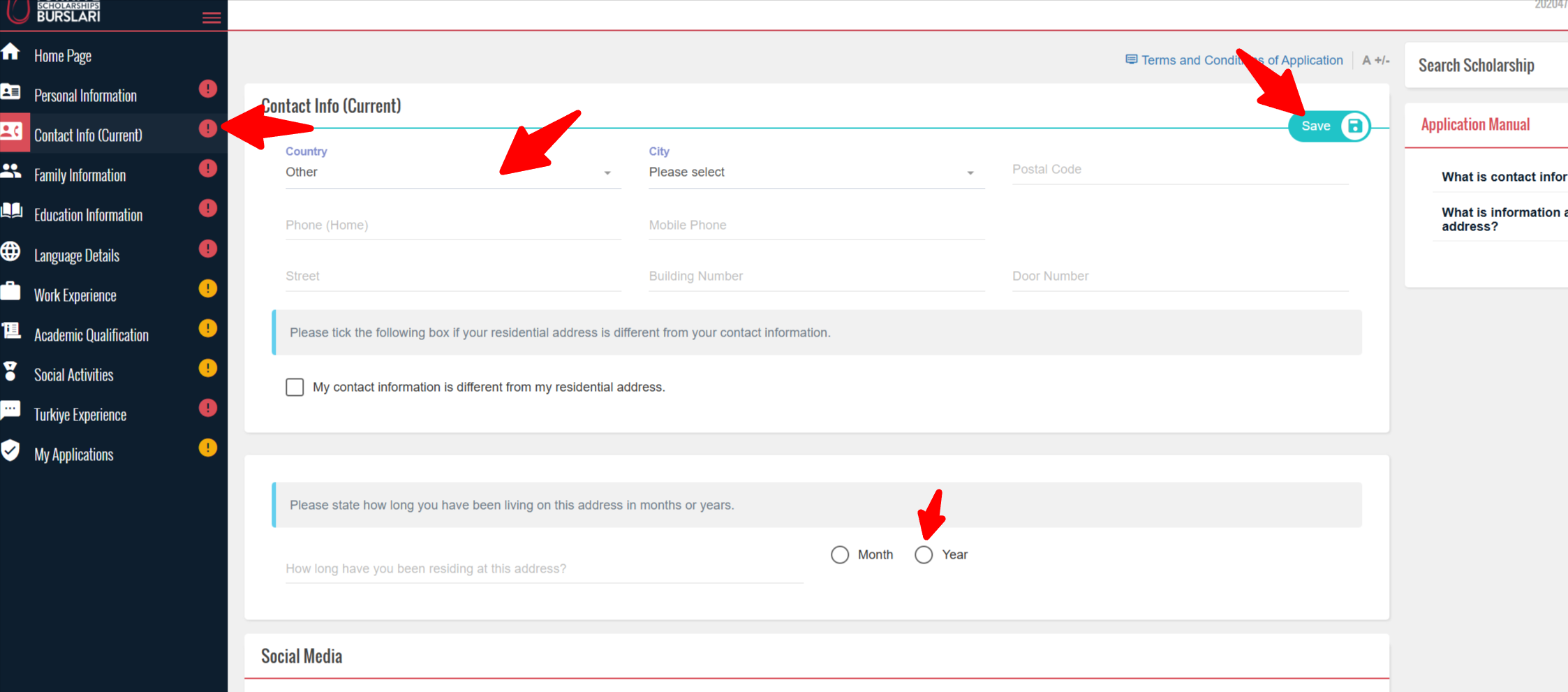 Contact Info (Current)