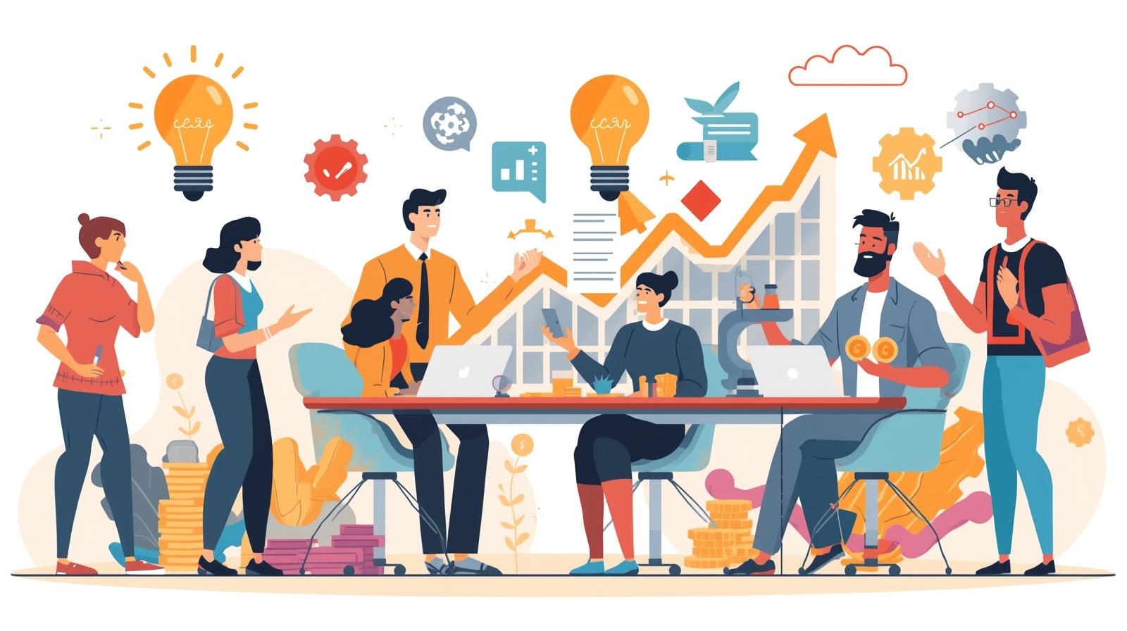 كم عدد وأسماء أقسام تخصص ريادة الأعمال؟