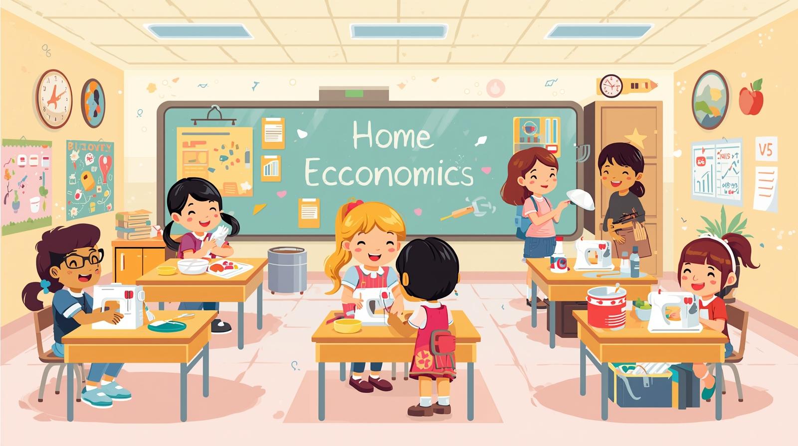 ما هي المجالات السبعة للتدبير المنزلي؟