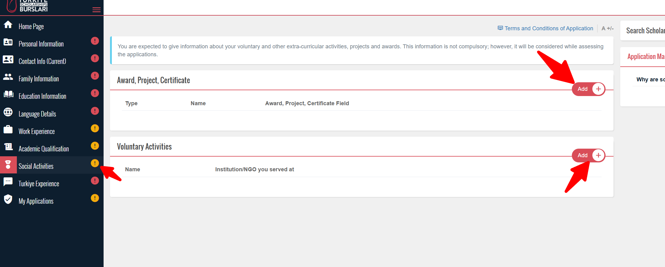 Award, Project, Certificate