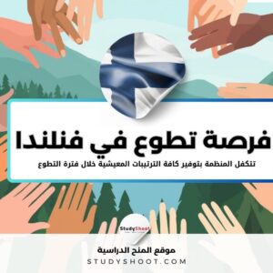 فرصة تطوع في فنلندا مع منظمة لمدة عام كامل