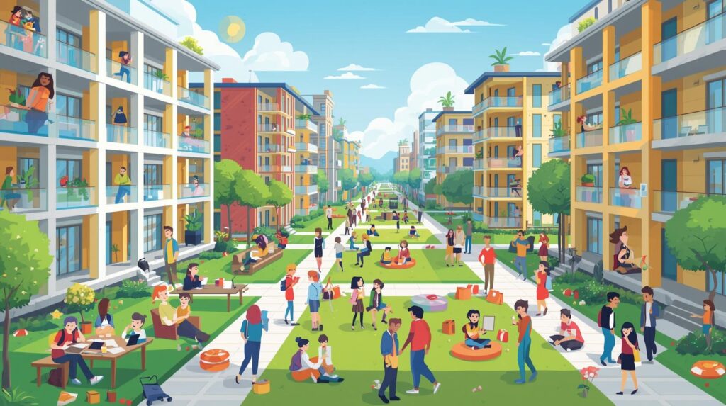 ستودي شووت المعيشة مدينة للإقامة الطلابية