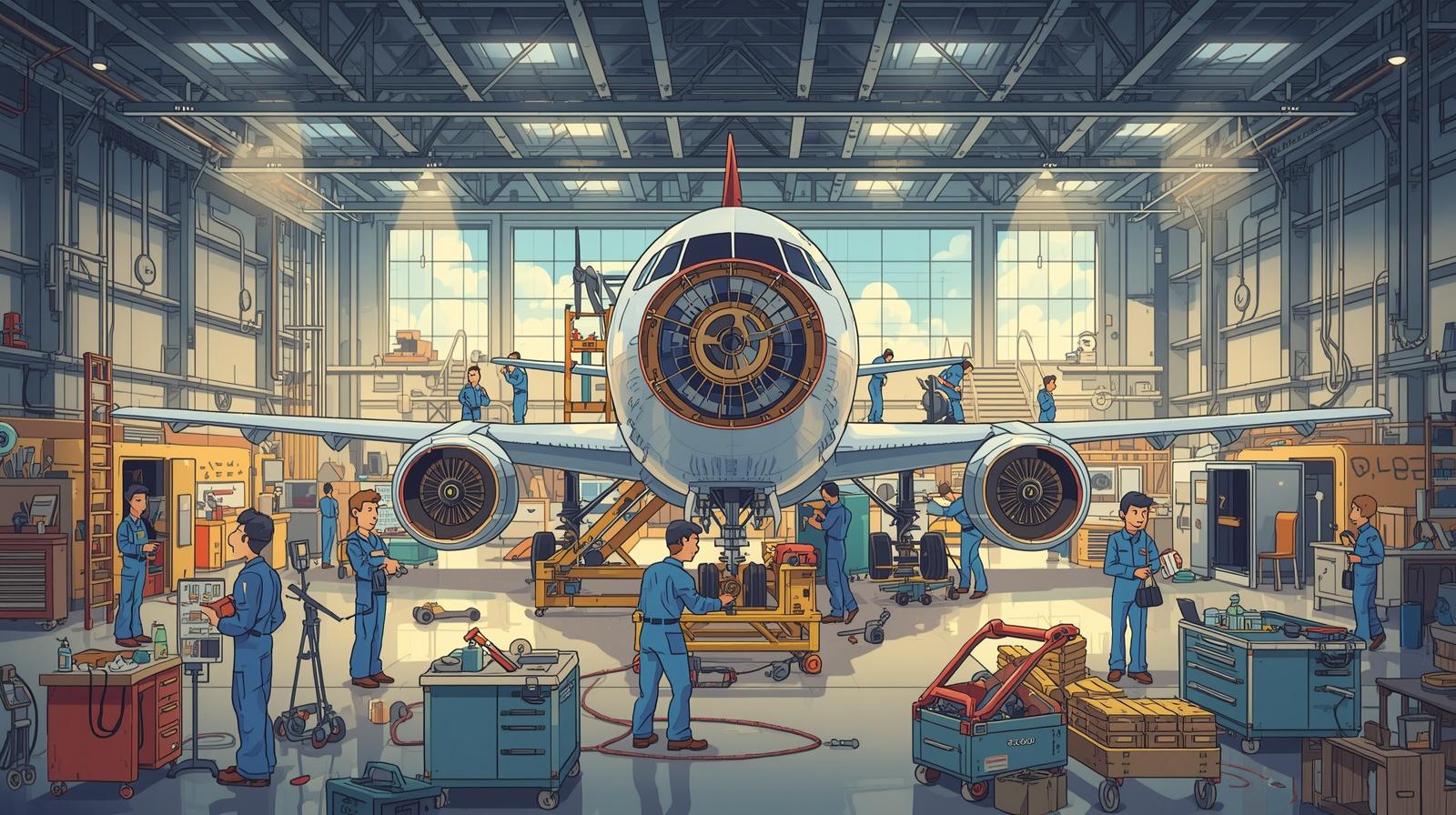 نبذة عن تخصص صيانة الطائرات