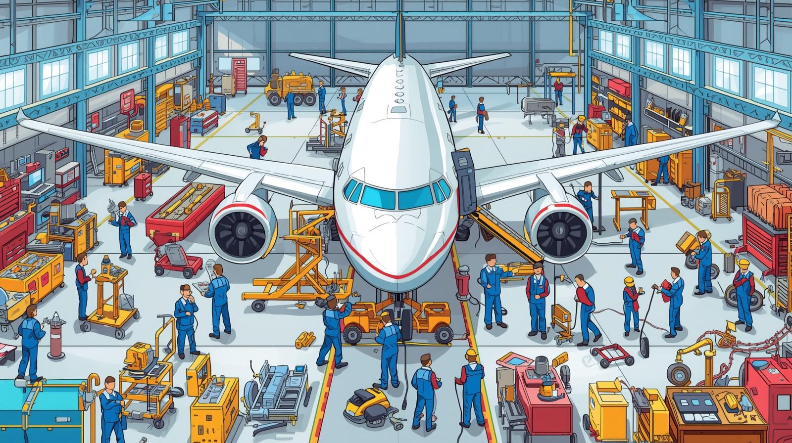 نسبة الطلب على تخصص صيانة الطائرات