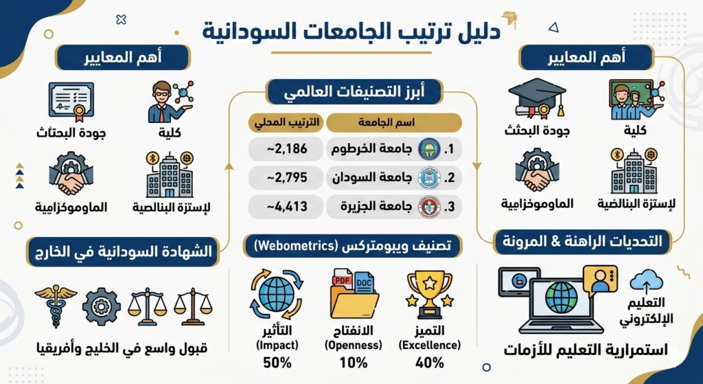 ترتيب الجامعات في السودان