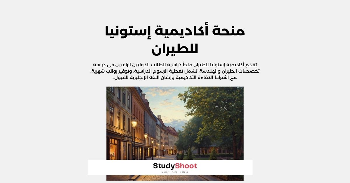 منحة أكاديمية إستونيا للطيران