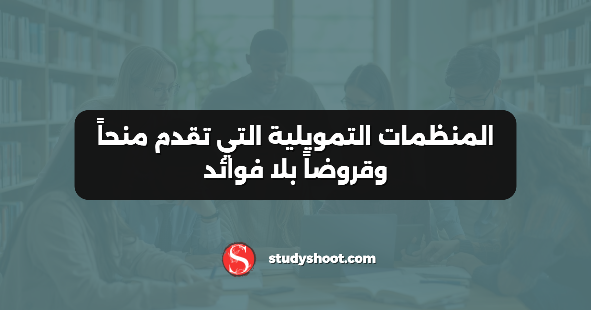 المنظمات التمويلية التي تقدم منحاً وقروضاً بلا فوائد